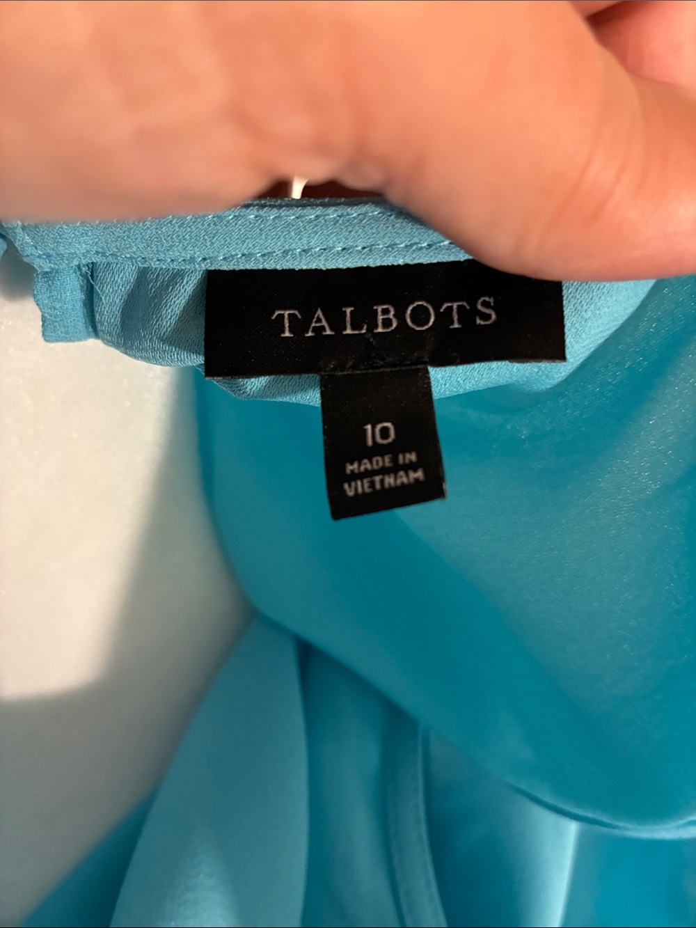Talbots Bright Turquoise Top - Picture 2 of 10